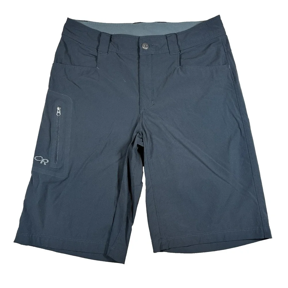 Outdoor Research OR Shorts Men's 30 Black Hiking Stretch zip pocket performance